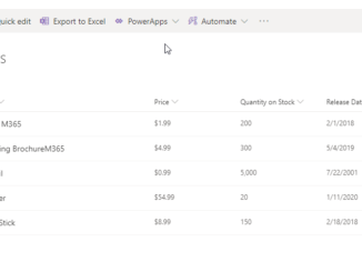 Import Lists from Excel in SharePoint Online